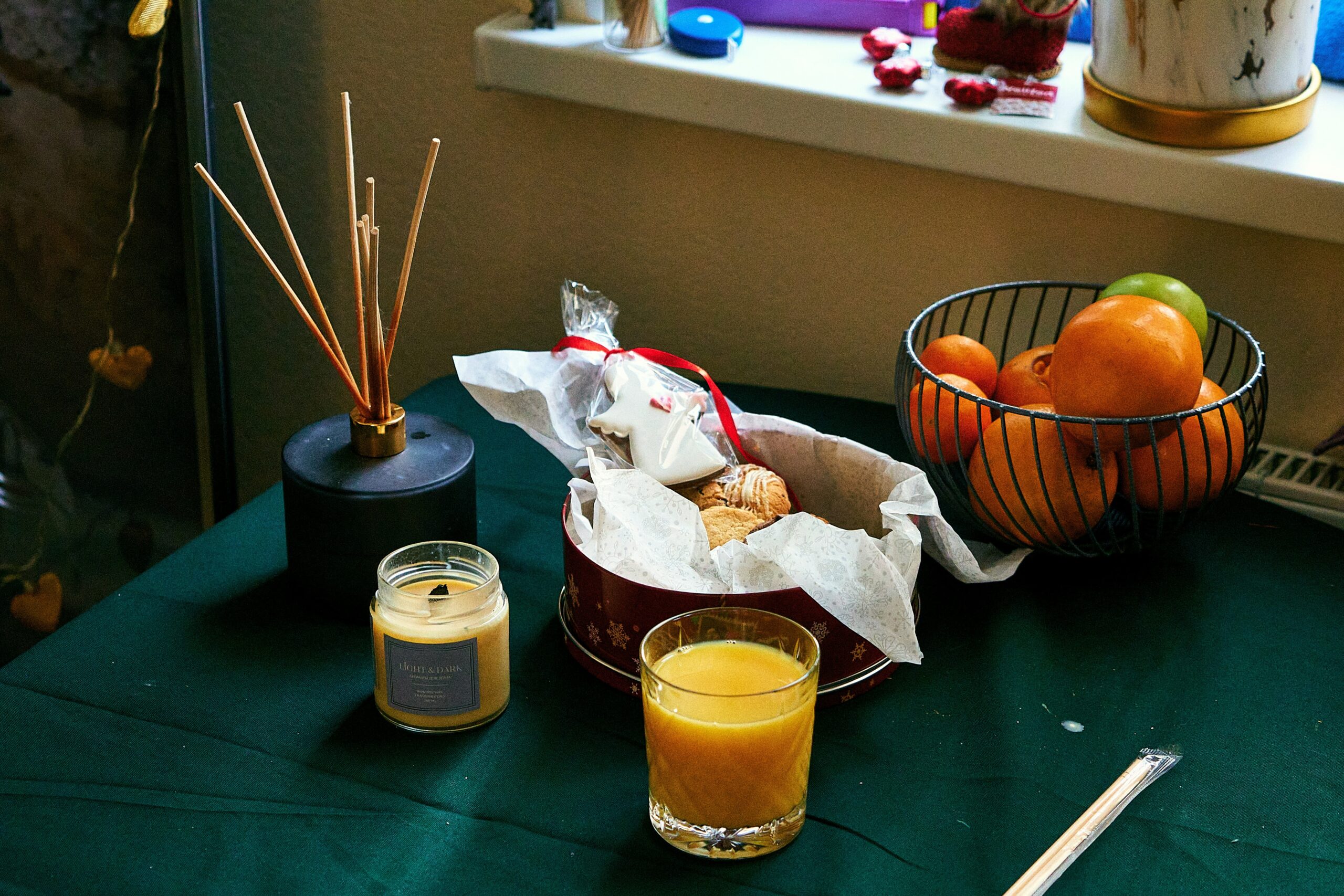 morning coffee with notebook