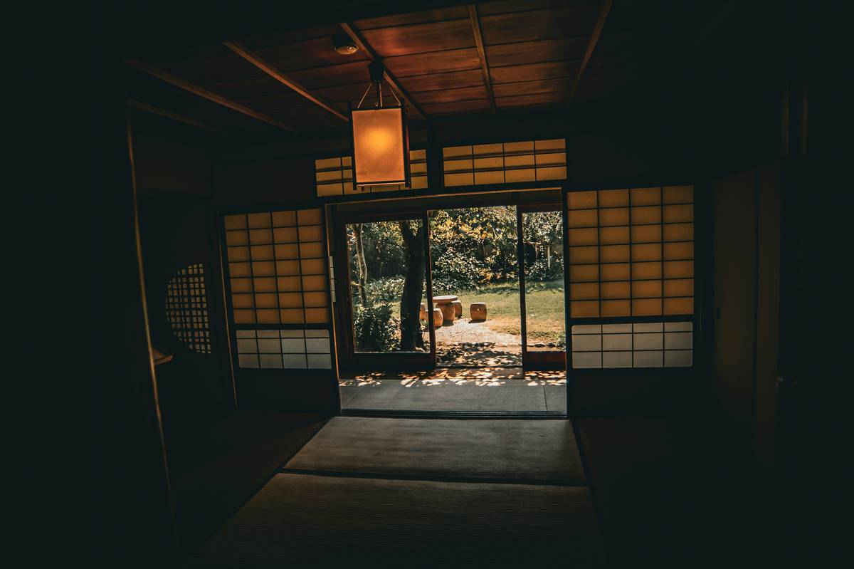 A commuter doing mindful breathing exercises in their car